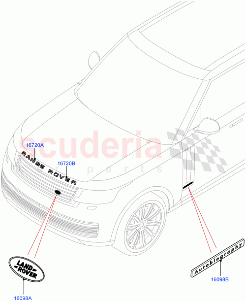 Part Diagram for Land Rover LR172183