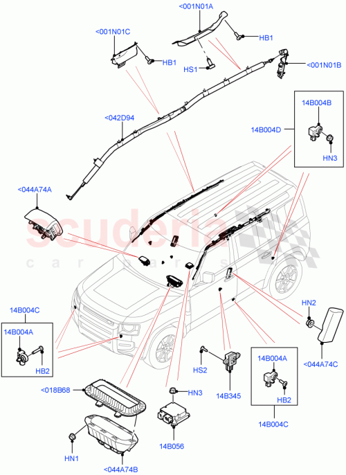 Part Diagram for Land Rover LR148218