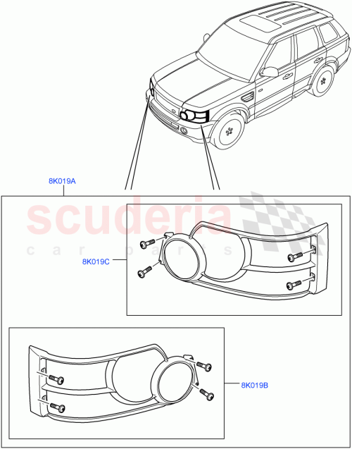 Part Diagram for Land Rover VUB501930