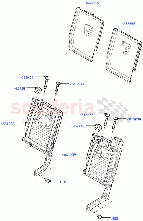 Part Diagram for Land Rover HTF500051