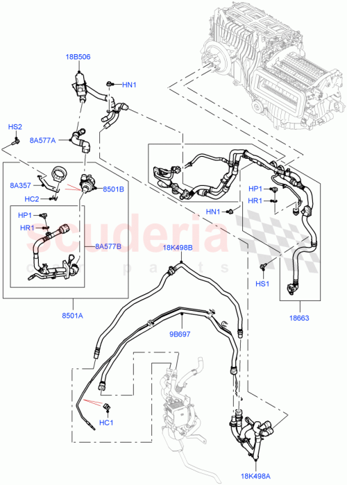 Part Diagram for Land Rover LR151542