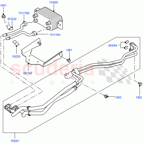 Part Diagram for Land Rover LR013722