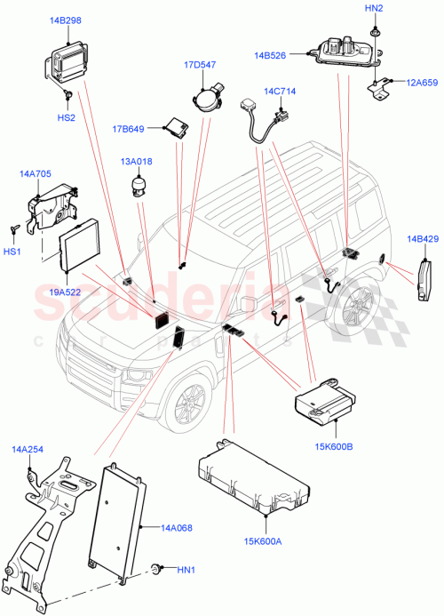 Part Diagram for Land Rover LR129330