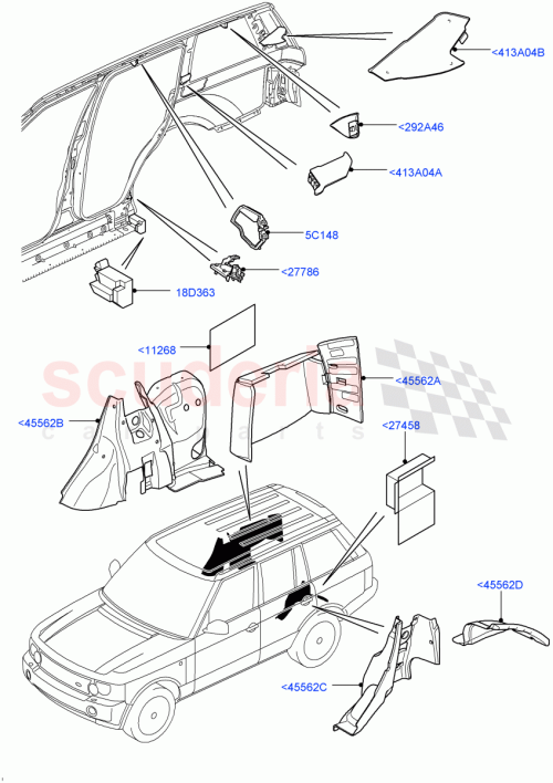 Part Diagram for Land Rover LR012595