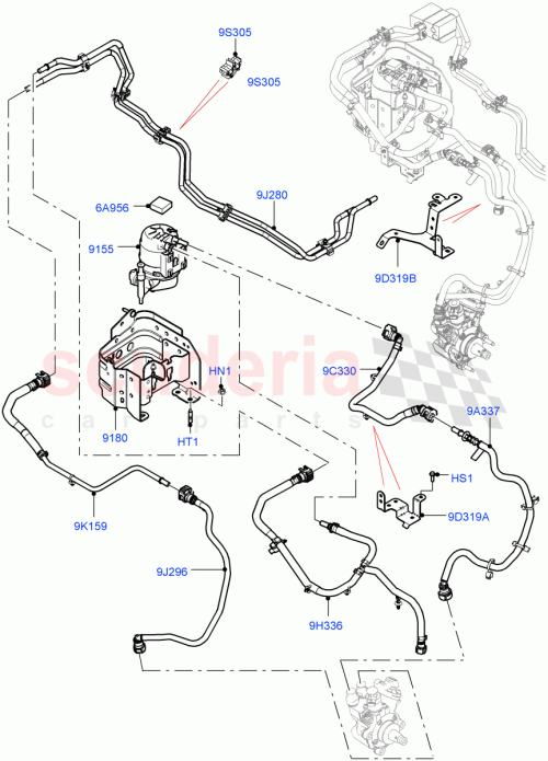 Part Diagram for Land Rover LR139935