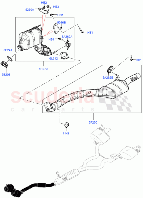 Part Diagram for Land Rover LR125285