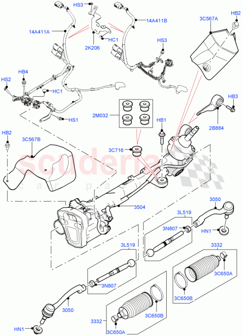 Part Diagram for Land Rover LR145574