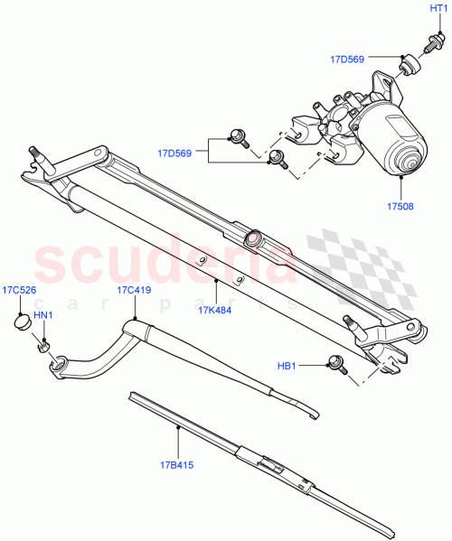 Part Diagram for Land Rover DLB500021