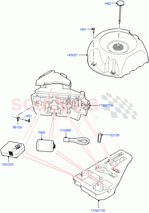 Part Diagram for Land Rover LR153262