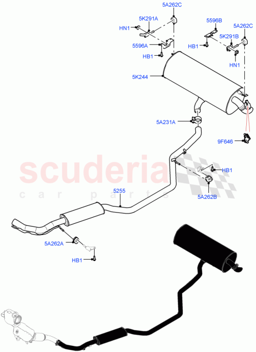 Part Diagram for Land Rover LR164119