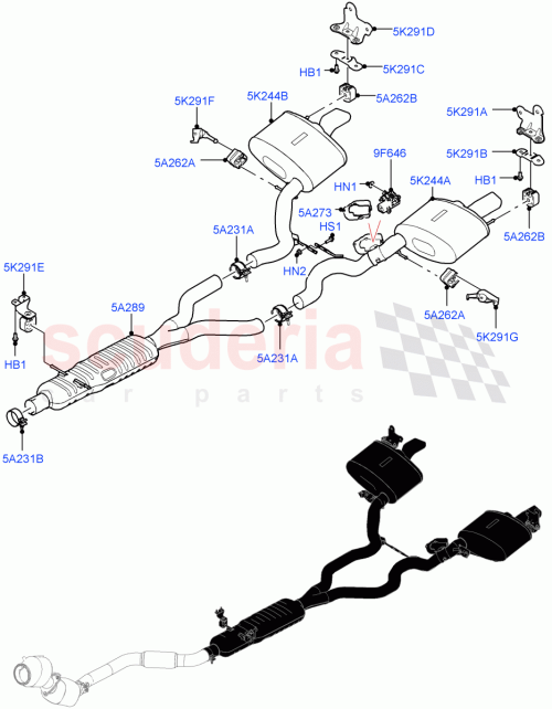 Part Diagram for Land Rover LR125184