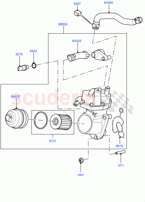 Part Diagram for Land Rover LR021623