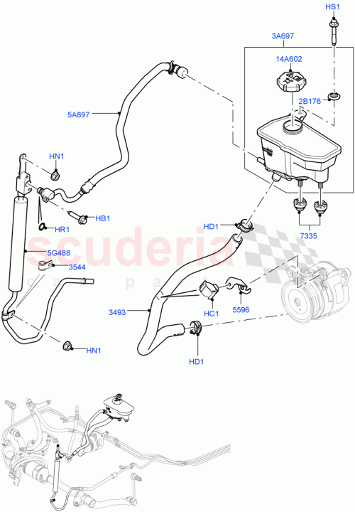Part Diagram for Land Rover RYG500250