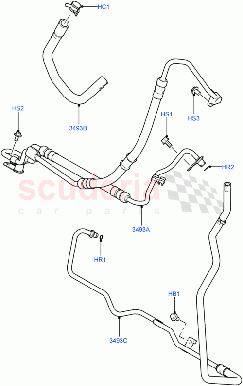 Part Diagram for Land Rover QEH500552