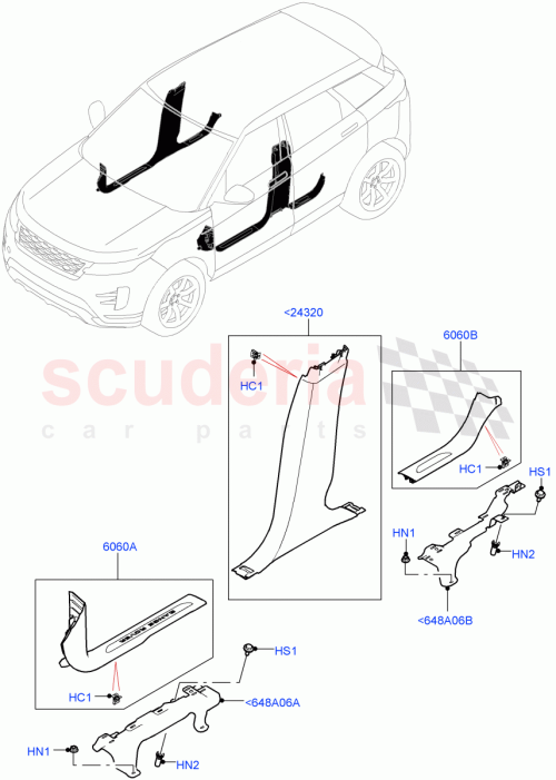Part Diagram for Land Rover LR155308