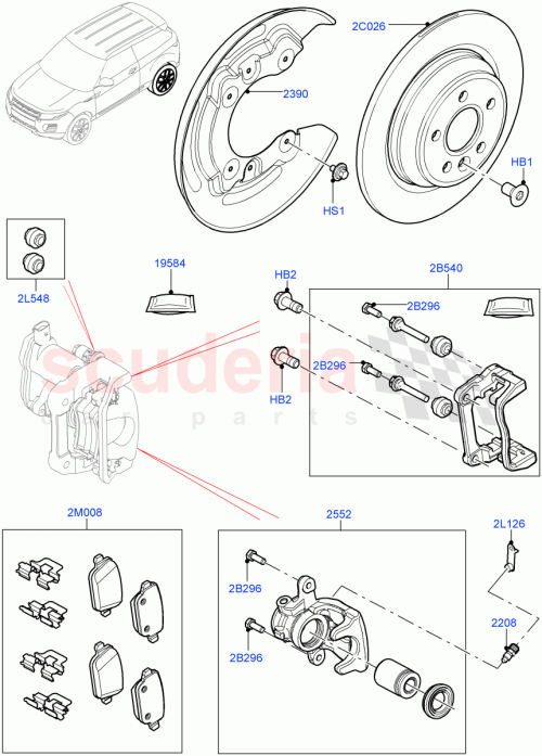 Part Diagram for Land Rover LR028619