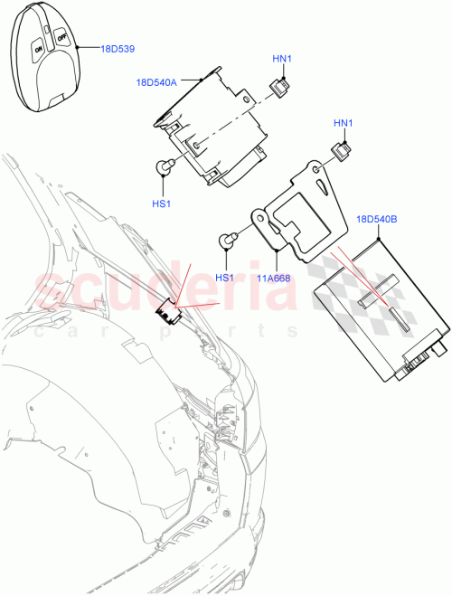 Part Diagram for Land Rover RYH500900