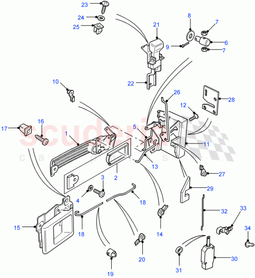 Part Diagram for Land Rover FQA000010