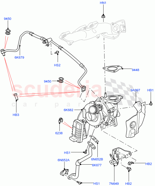Part Diagram for Land Rover LR013610
