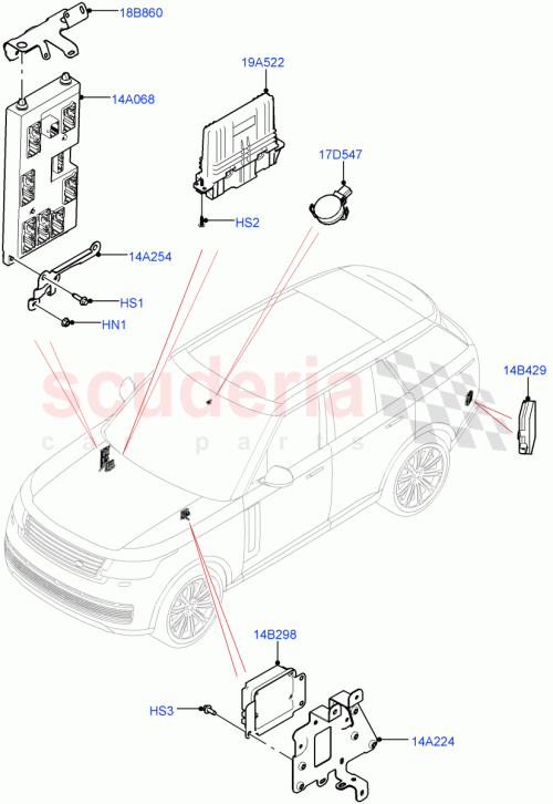 Part Diagram for Land Rover LR174522