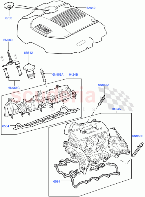 Part Diagram for Land Rover LR097158