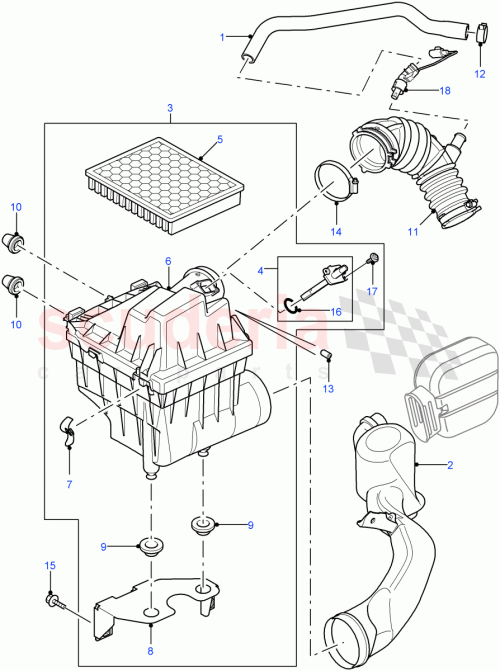 Part Diagram for Land Rover LR027188