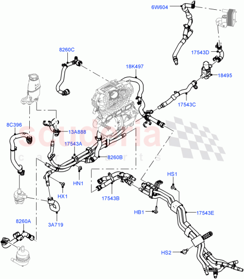 Part Diagram for Land Rover LR135257