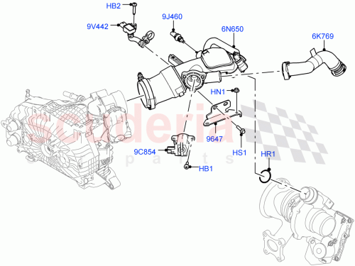 Part Diagram for Land Rover LR164819