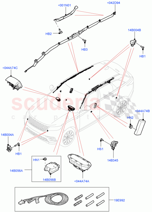 Part Diagram for Land Rover LR138293