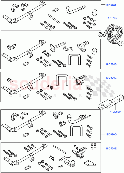 Part Diagram for Land Rover VPLVT0103