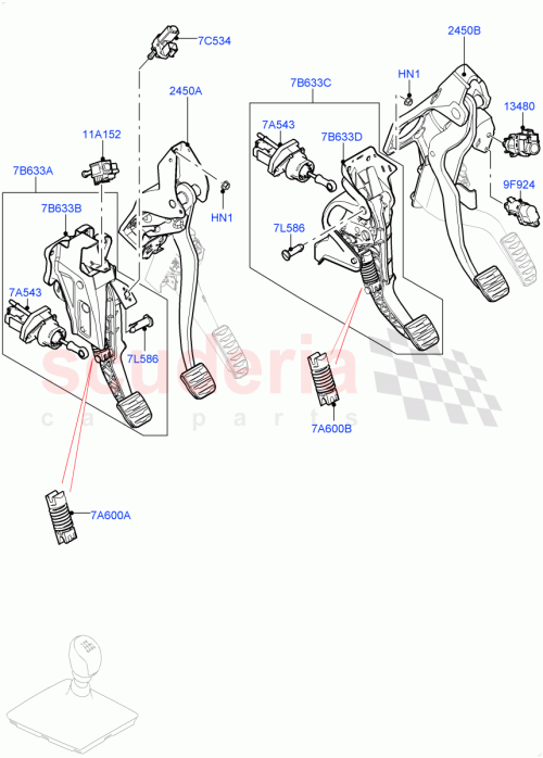 Part Diagram for Land Rover LR113251