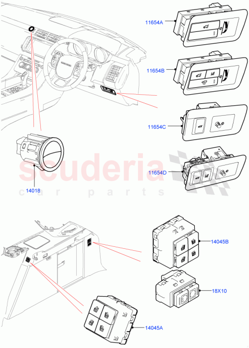 Part Diagram for Land Rover LR116287