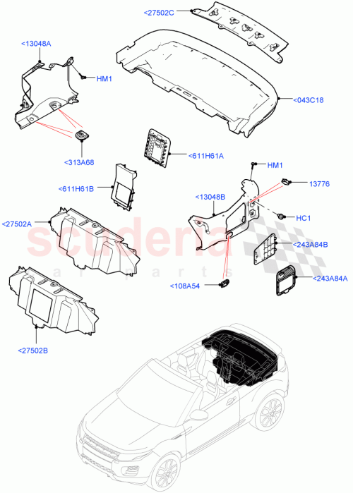 Part Diagram for Land Rover LR077115