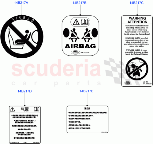 Part Diagram for Land Rover BAC501700