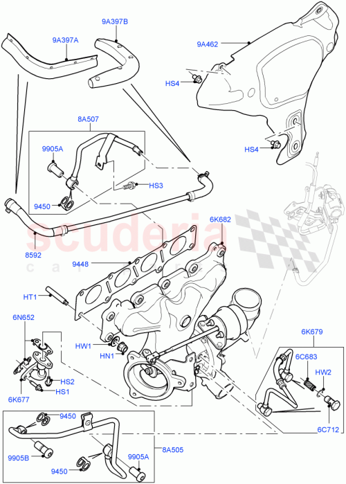 Part Diagram for Land Rover LR065704