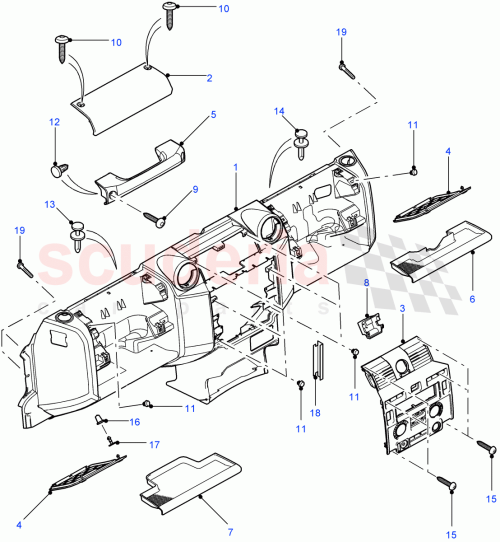 Part Diagram for Land Rover FYG500050