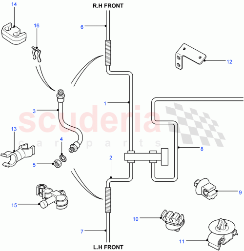 Part Diagram for Land Rover SGK100890