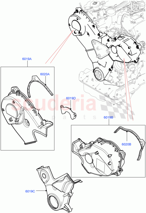 Part Diagram for Land Rover LVB500170