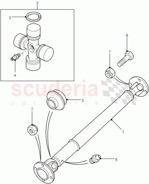 Part Diagram for Land Rover TVE500020
