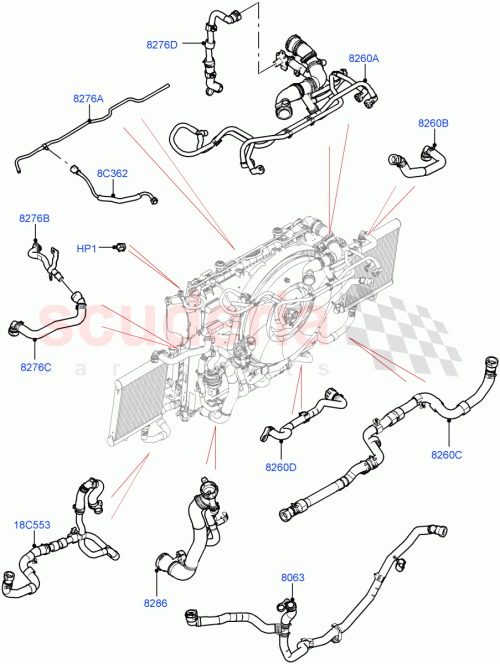 Part Diagram for Land Rover LR163249