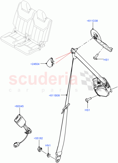 Part Diagram for Land Rover LR101936